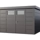 Telluria Classico 3330 Metal Garden Shed - clear product view