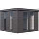 Telluria Luminato 3030 Metal Garden Building - clear product view
