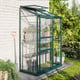 Vitavia 2x4 Green IDA 900 Lean To Greenhouse - Toughened Glass - original product image