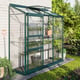 Vitavia 2x6 Green IDA 1300 Lean To Greenhouse - Toughened Glass - original product image