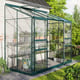 Vitavia 4x8 IDA 3300 Lean To Greenhouse Green