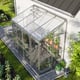 Vitavia 4x8 IDA 3300 Lean To Greenhouse Silver