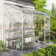 Vitavia 4x8 IDA 3300 Lean To Greenhouse - Horticultural Glass - original product image
