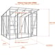 Vitavia Freya 8x6 5900 pent greenhouse dimensions diagram