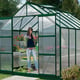 Vitavia Jupiter 8x10 Greenhouse in Powder Coated Green