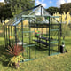 Vitavia Phoenix 8x8 Green Greenhouse with Low Threshold Base