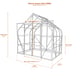 Vitavia Saturn 8x6 5000 greenhouse dimensions diagram