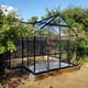 Vitavia Sirius Black Orangery Greenhouse with Glazing Bar Capping