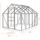 Vitavia Venus 6x12 Greenhouse - Dimensions Diagram