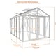 Vitavia Zeus 8100 greenhouse dimensions diagram