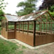 Swallow Swan 8x26 Wooden Greenhouse Thermowood Custom Board Height