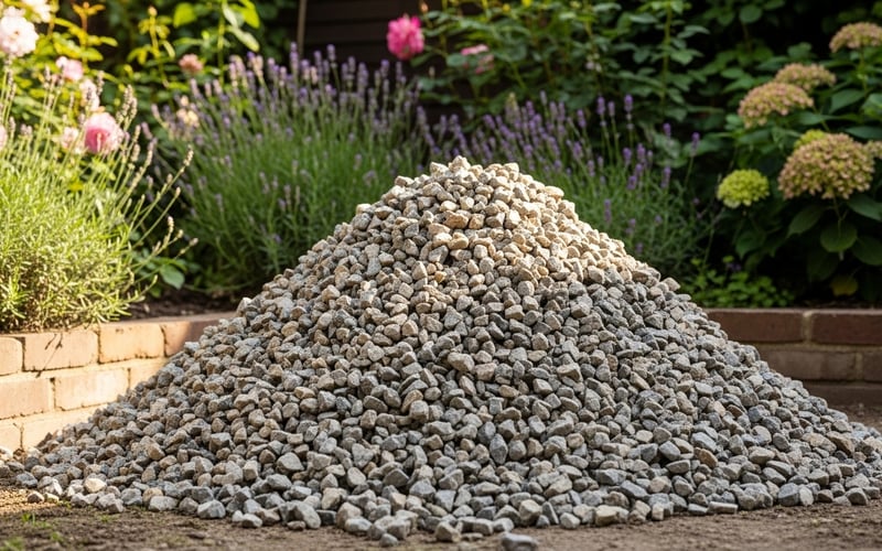 MOT Type 1 hardcore pile