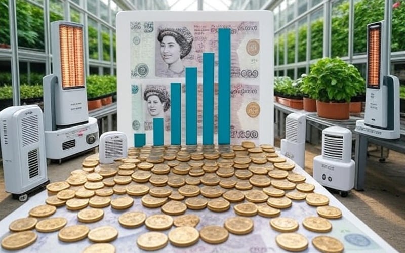 Cost breakdown for UK greenhouse succulent growing