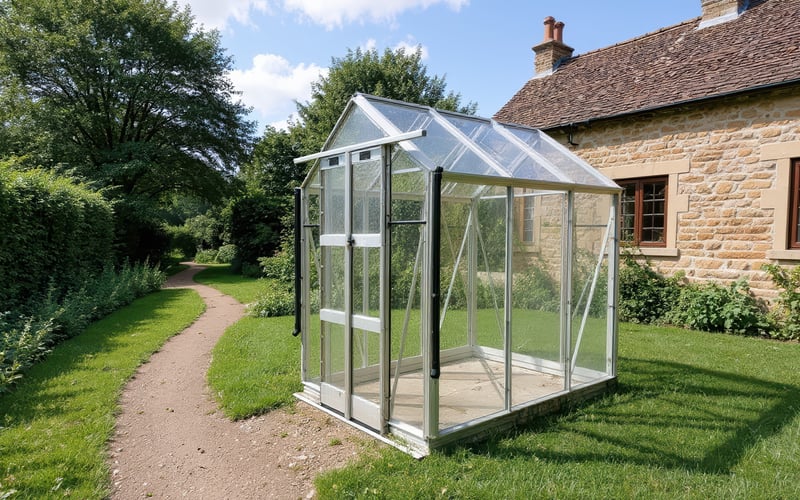 Elite Compact 4x6 Greenhouse - Toughened Glazing