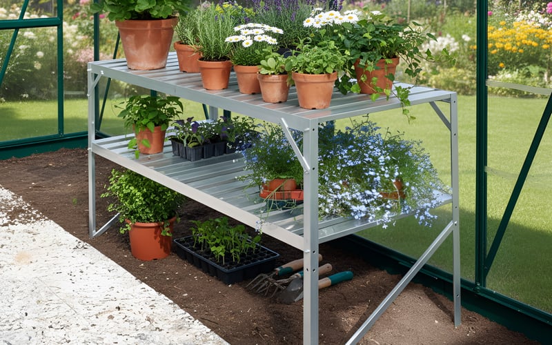 Vitavia 2 Tier Silver Staging