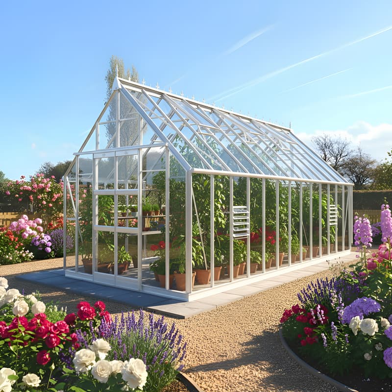 Elite Zenith Greenhouse | 8ft Wide High Eaves | UK Made