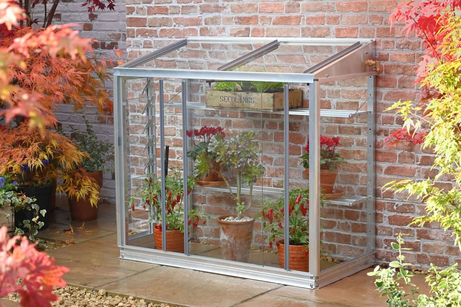 2x3 Access Harlow Mini Lean To Greenhouse, a slim wall unit for a narrow garden