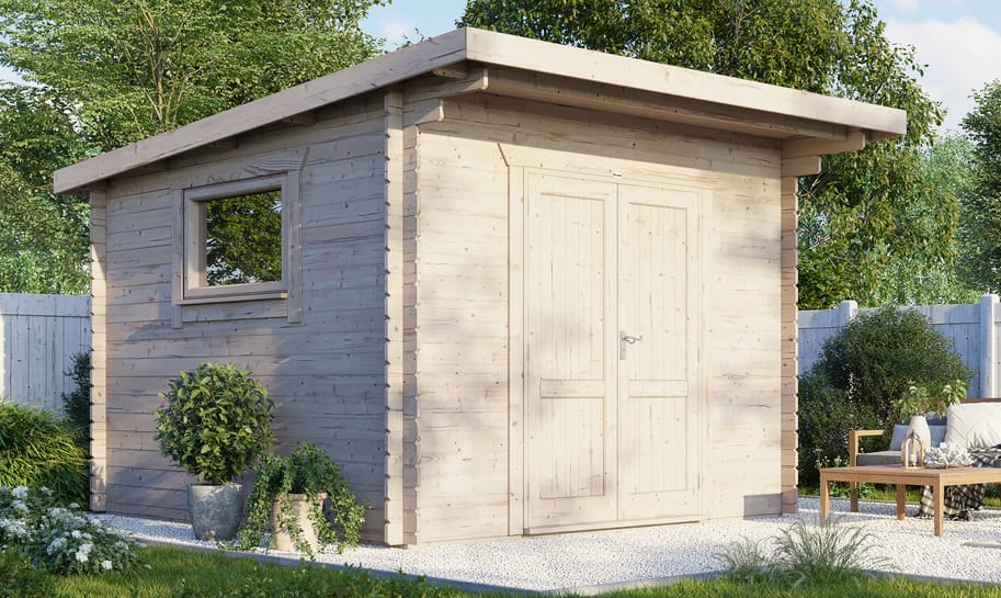 Power 12x12 Pent Workshop Log Cabin | British Made