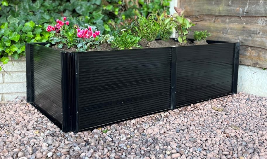 Elite Roots and Shoots 2x4 Raised Bed in black