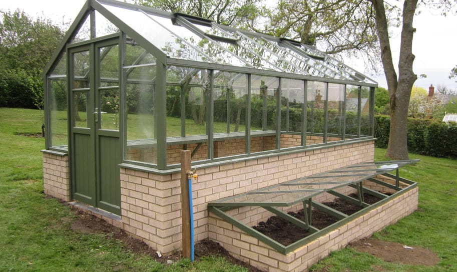 Swallow Raven 8x16 Dwarf Wall Wooden Greenhouse