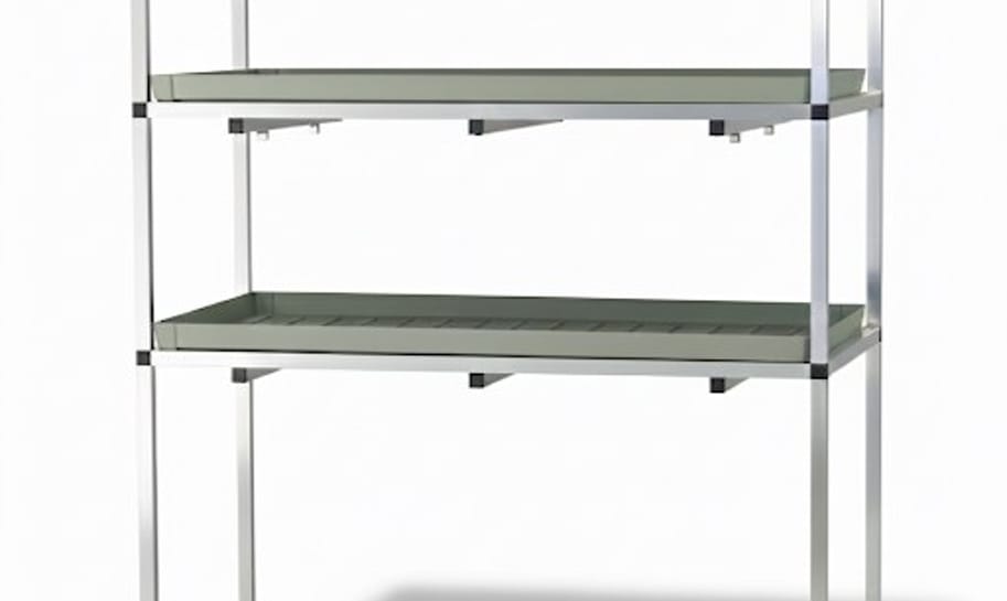 Grow Rack 1.1 x 1m Two-Tier for Microgreens