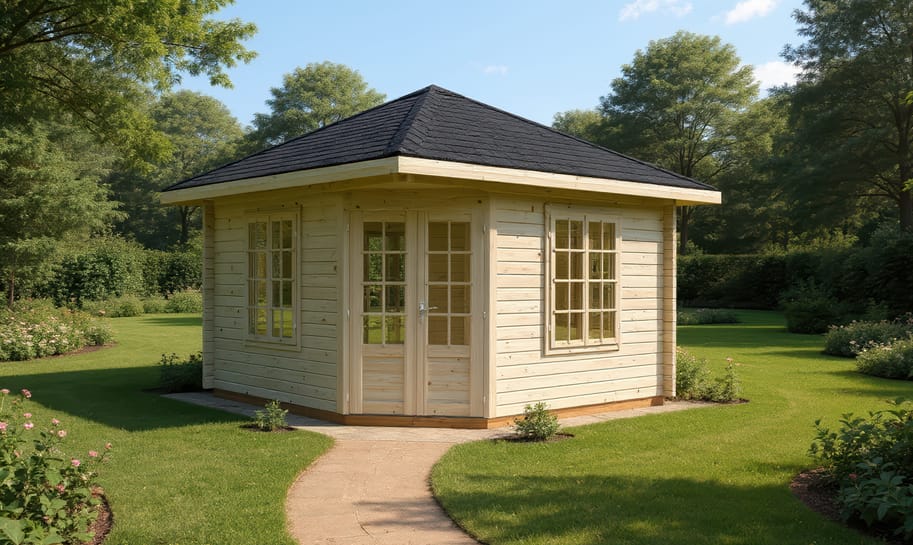 Palmako Melanie 3.3m x 3.3m Corner Log Cabin