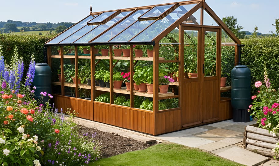 Swallow Raven 8x12 Wooden Greenhouse | Installed for Free