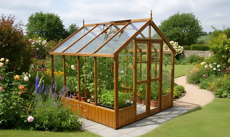 Swallow Raven 8x8 Wooden Greenhouse | Installed for Free