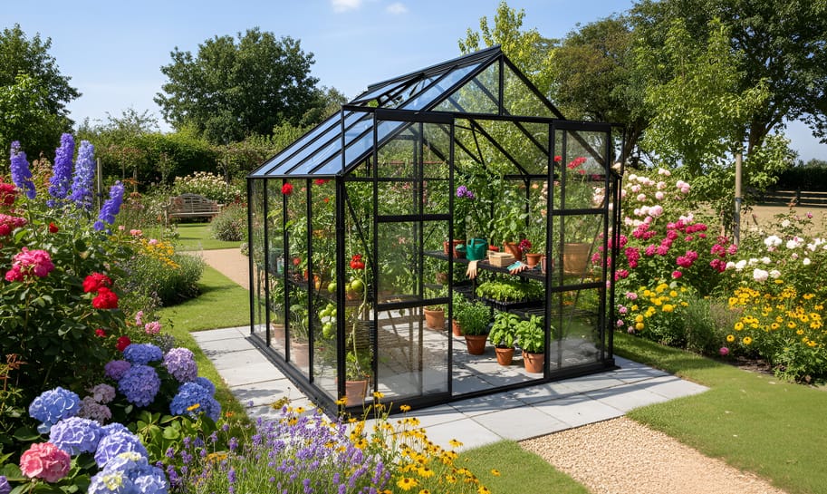 Vitavia 8x8 Black Phoenix 6700 Greenhouse Horticultural